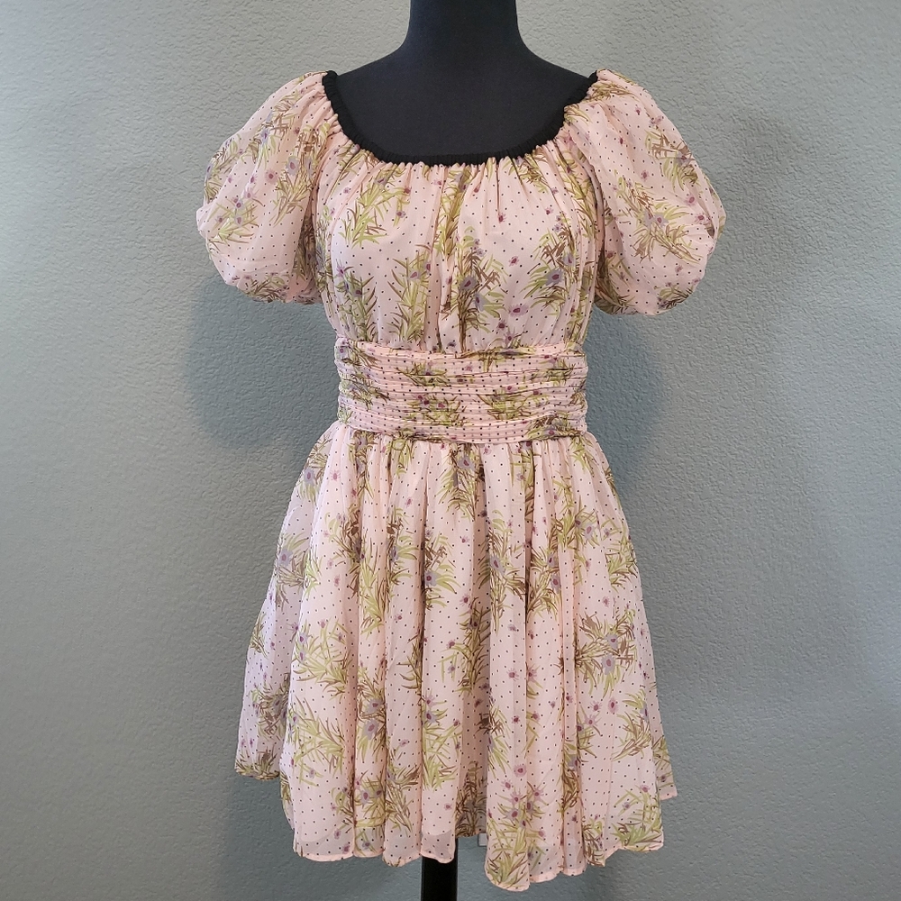 J.ING Marie Antoinette Puff Sleeve Dress